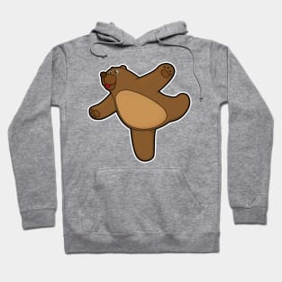 Bear at Yoga Stretching exercise Hoodie